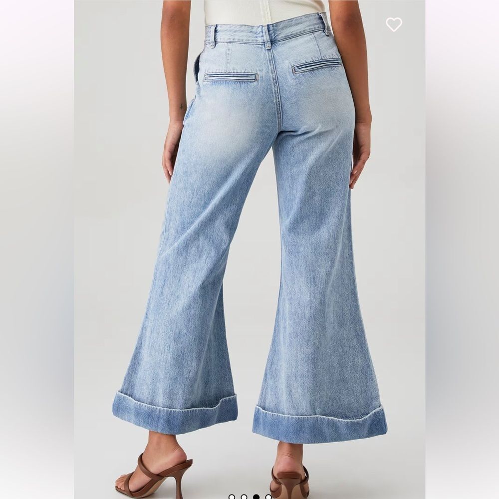 NWT RBL Puppet Women's The Avery Wide Leg Trouser Size 29 - Picture 3 of 10